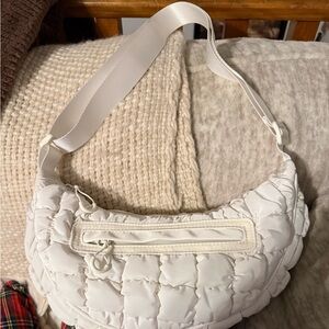 Stylish White Quilted Women's Bag